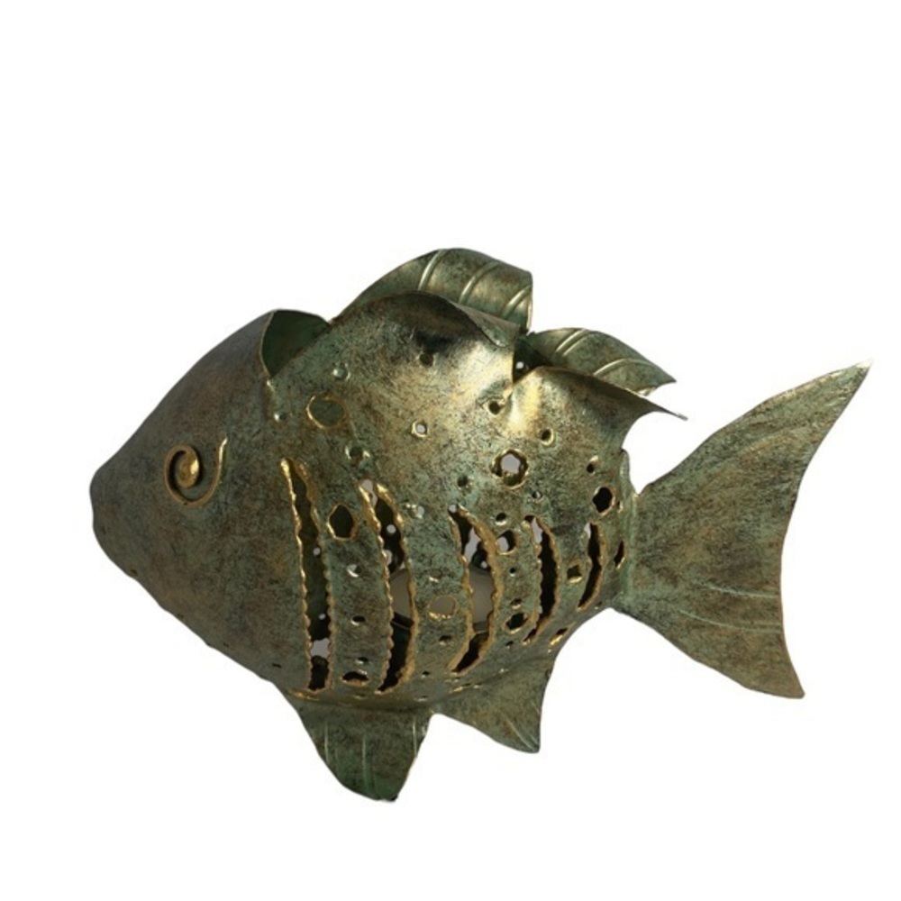 Metal Fish Decor Tea Lite Holder - Picture 3 of 4